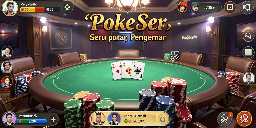 Screenshot gameplay 2739 menampilkan suasana poker yang seru.
