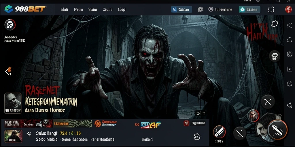 Screenshot gameplay menakutkan di 988BET yang menunjukkan ketegangan.