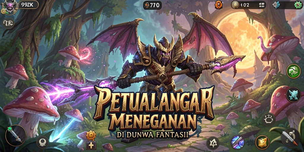 Tangkapan layar utama <strong>9ZK</strong> menunjukkan aksi petualangan yang mendebarkan.