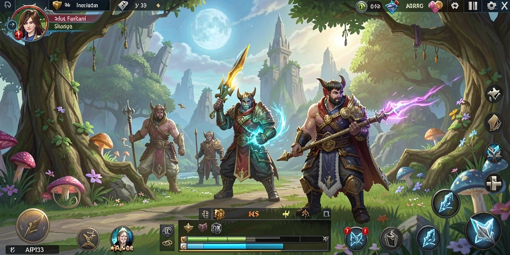 Tampilan screenshot API33 yang menunjukkan aksi seru dalam gameplay ARPG.