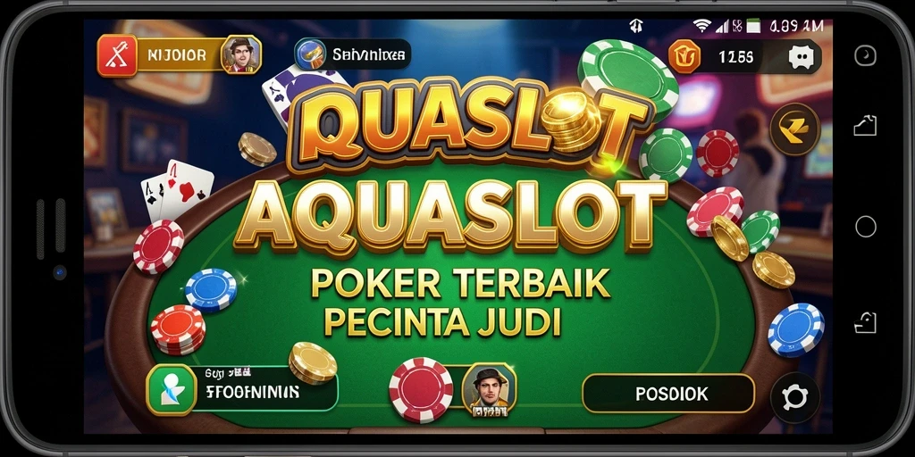 Gameplay AQUASLOT yang mendebarkan dan seru dalam permainan Poker.