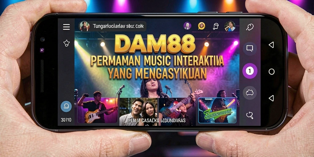 Tangkapan layar gameplay DAM88 yang menunjukkan keseruan bermain musik.