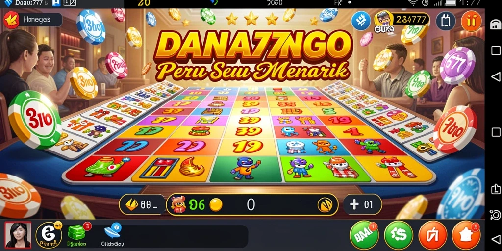 Tampilan gameplay seru Bingo di aplikasi DANA777.