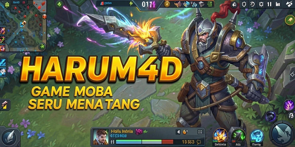 Gambaran menarik dari gameplay seru HARUM4D di arena pertarungan.
