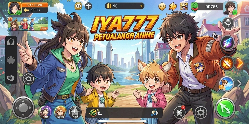 Tampilan gameplay IYA777 dengan karakter Anime yang penuh aksi.