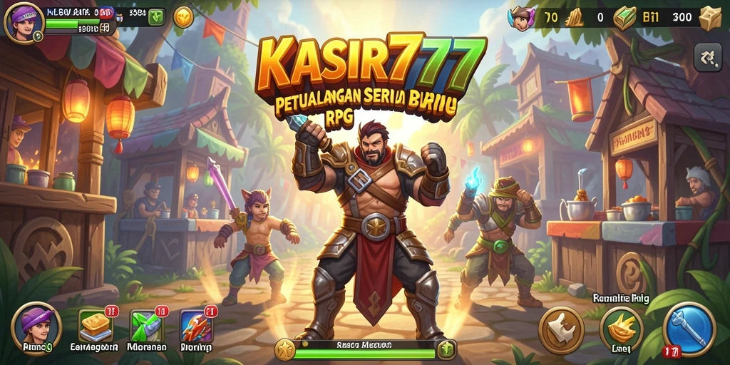 Gameplay KASIR777 dengan karakter dan monster yang epik.