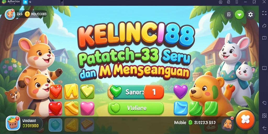 Tangkapan layar utama KELINCI88 menampilkan gameplay Match-3 yang seru.