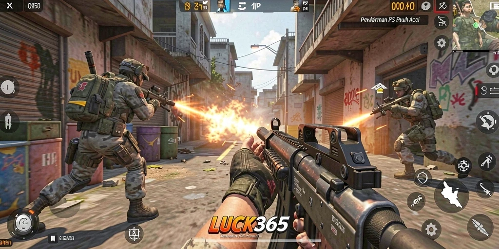 Gambaran gameplay intens dalam LUCK365 dengan grafis menawan.