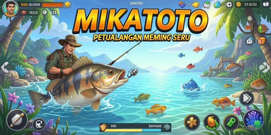 Screenshot MIKATOTO menampilkan suasana memancing yang menakjubkan.