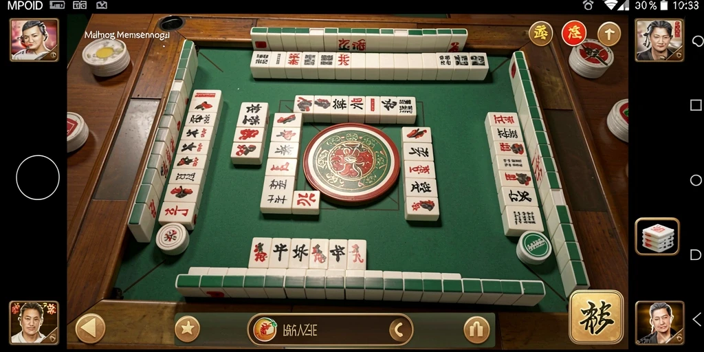 Screenshot utama MPOID menampilkan gameplay Mahjong yang seru dan menarik.