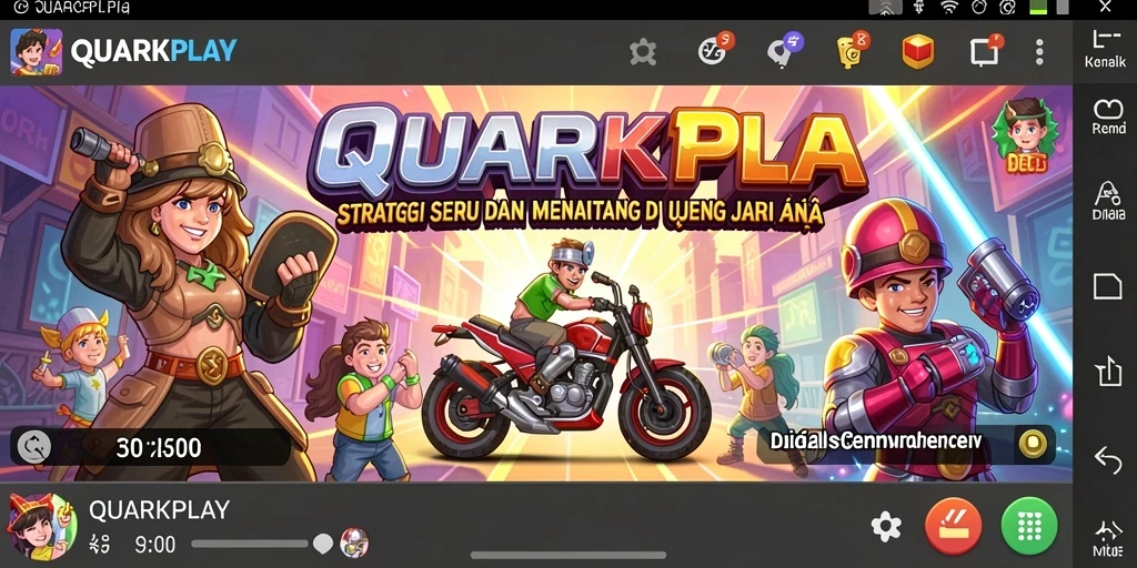 Tampilan menakjubkan dari gameplay QUARKPLAY yang mendebarkan.