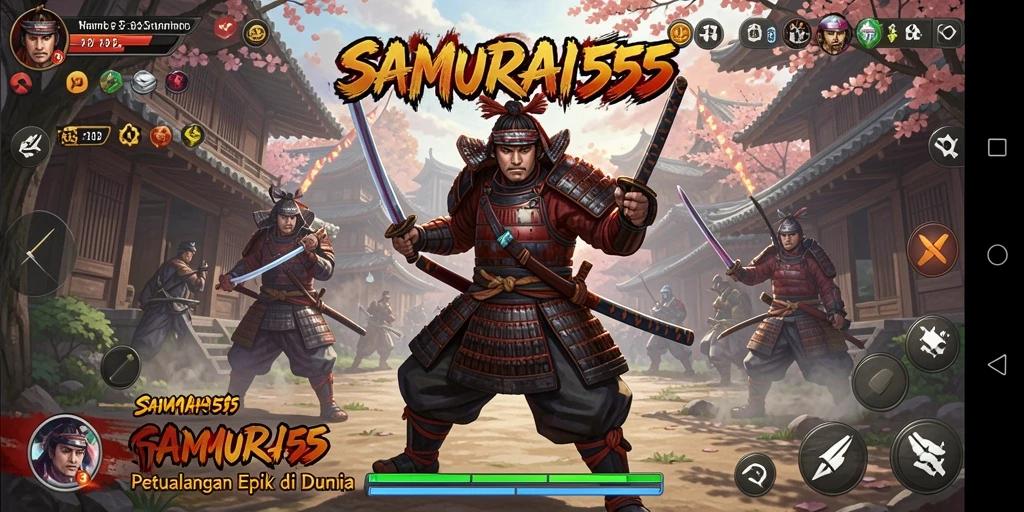 Gameplay seru dan aksi mendebarkan di dunia SAMURAI555.