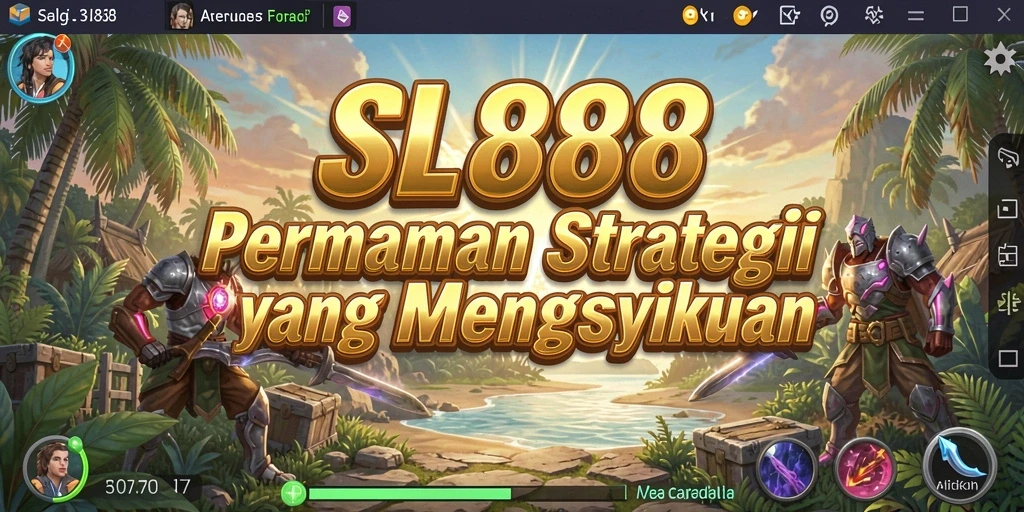 Tampilan gameplay strategis SL888 yang seru dan menarik.