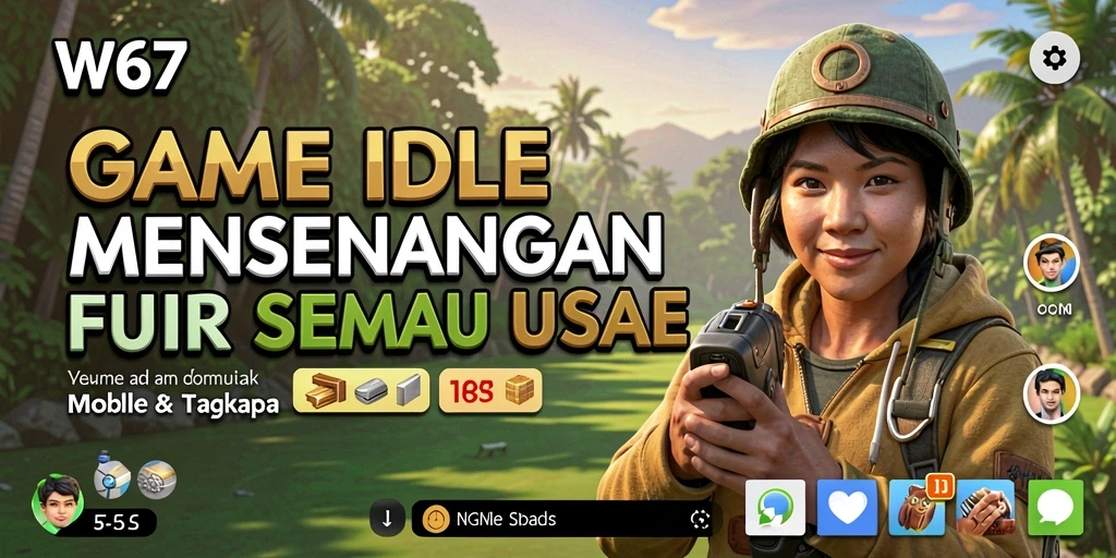 Tampilan permainan W67 yang menarik dengan karakter yang beragam.