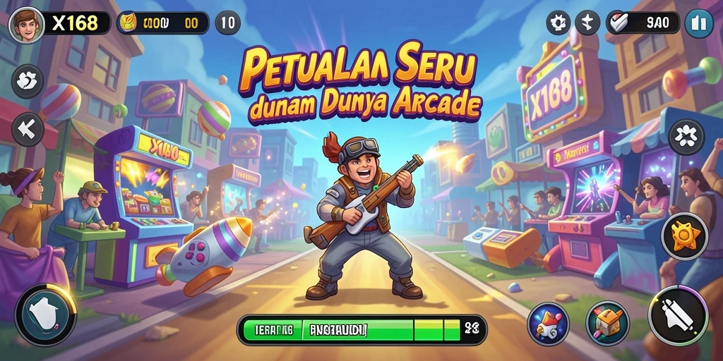 Tampilan gameplay seru X168 yang memikat dan penuh warna.