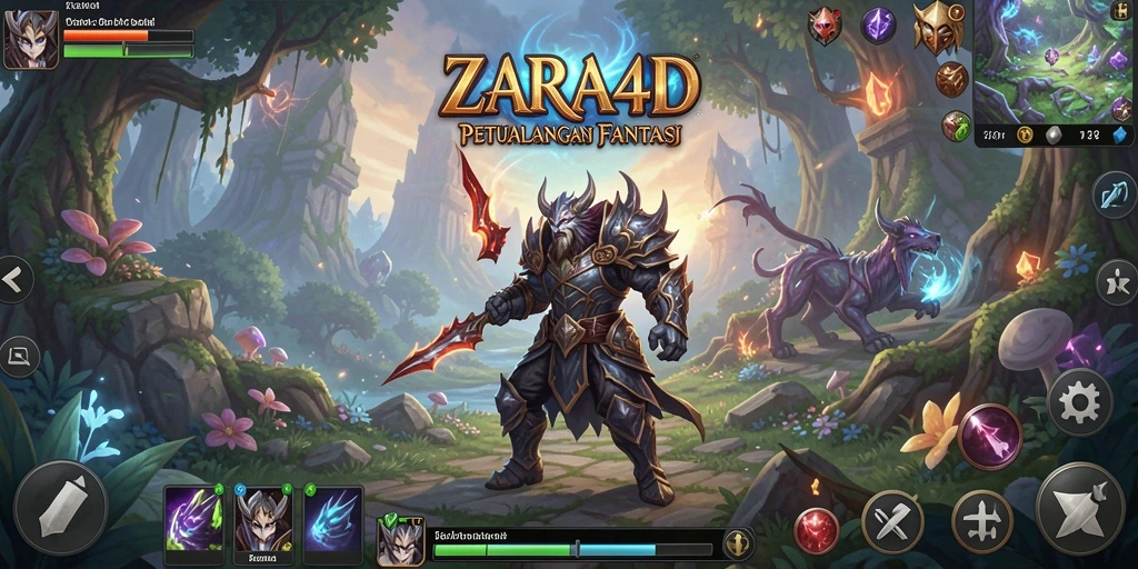 Tampilan gameplay ZARA4D yang epik dan mendebarkan.